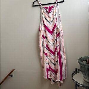 Ava & Viv Striped High-Low Tie Back Sundress Size 2X
